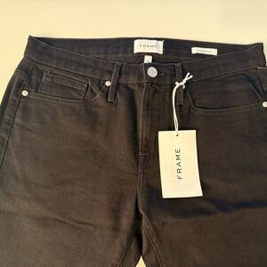 Frame Denim Black Slim Jeans
